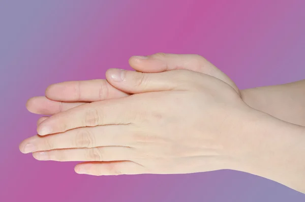 Professional medical hand washing gesture — Stock Photo, Image