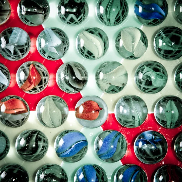 Chinese checkers glass ball — Stock Photo, Image