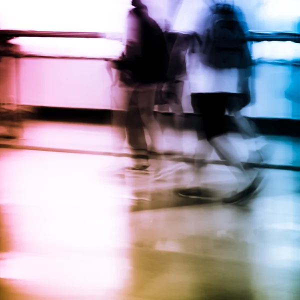 Passagerare på subway station — Stockfoto