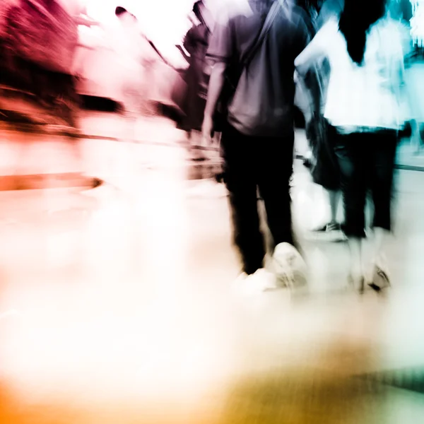 Passagerare på subway station — Stockfoto