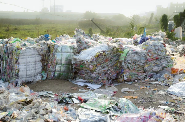 Kunststofffolien recyceln — Stockfoto