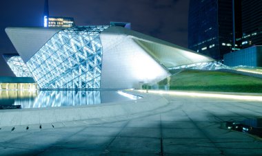 Guangzhou city gece manzarası