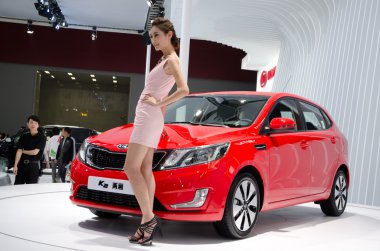 unidentified model with KIA K2 car