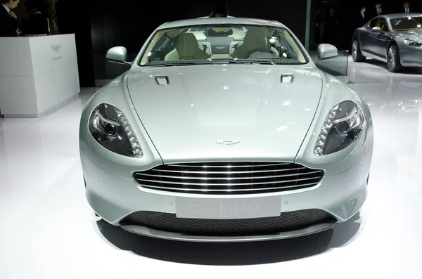 Aston Martin Virage sport car on display — Stock Photo, Image