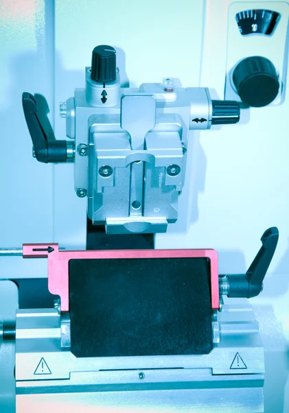Rotary microtome slicing machine — Stock Photo, Image
