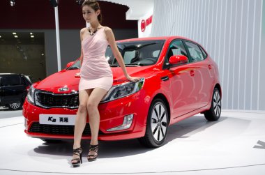 unidentified model with KIA K2 car
