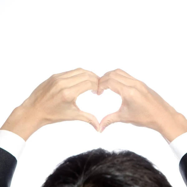 Hand heart shape — Stock Photo, Image