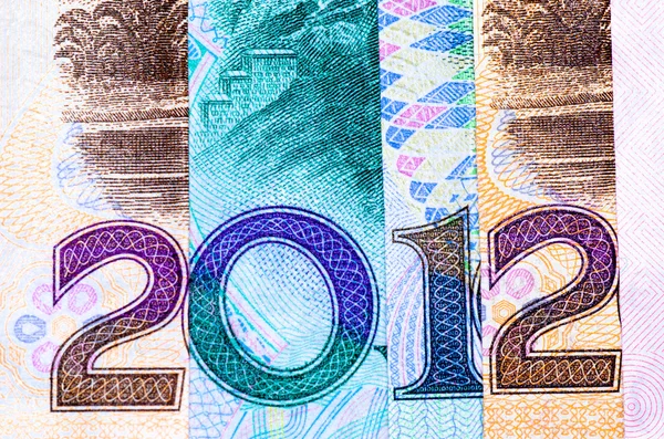 Новый год 2012 финансовый фон — стоковое фото