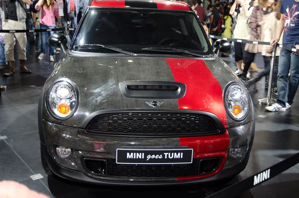 Mini goes Tumi car on display — Stock Photo, Image