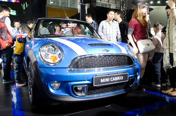Mini cabrio car on display — Stock Photo, Image