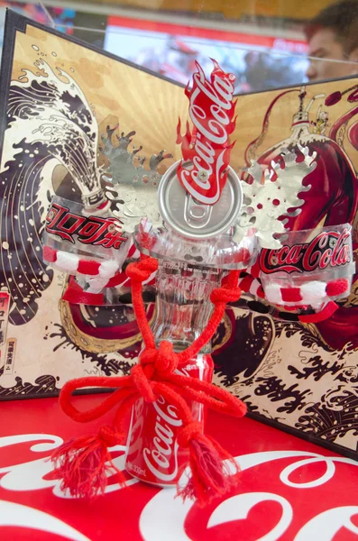 Design works on show at CocaCola Creative Design Exhibition — Stock Photo, Image