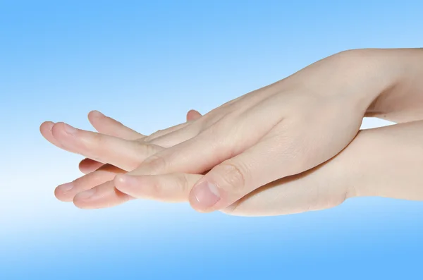 Profesionální lékařský ruční mytí gesto — Stock fotografie