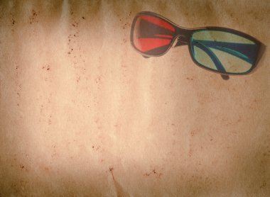 caída de Gasa3D gözlük eski kağıt doku