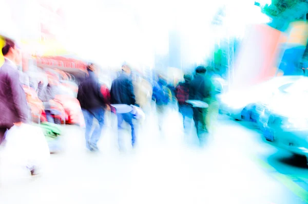 Città pedonale su strada — Foto Stock