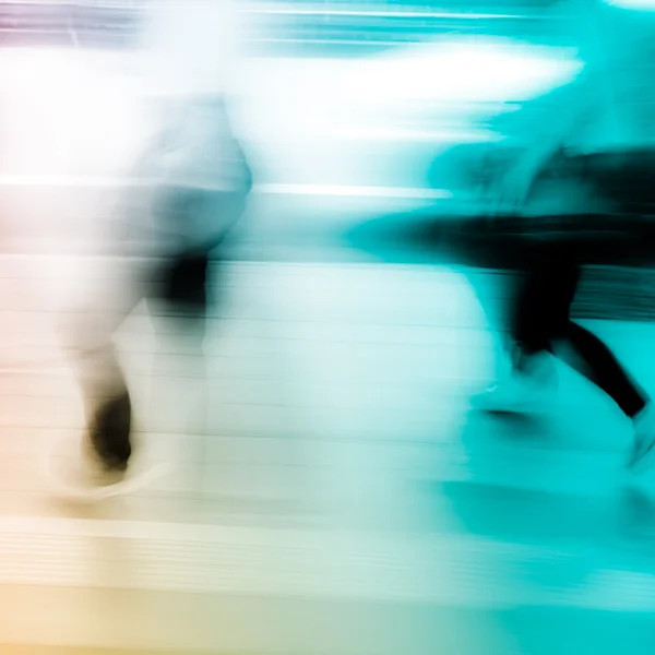 Business promenad på street — Stockfoto