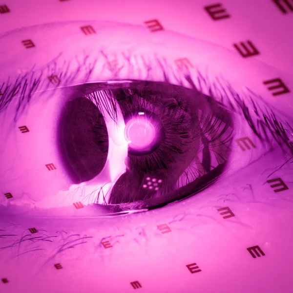 Eye chart — Stock Photo, Image