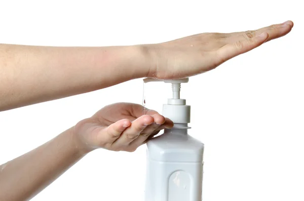 Lavado médico mano gesto serie — Foto de Stock