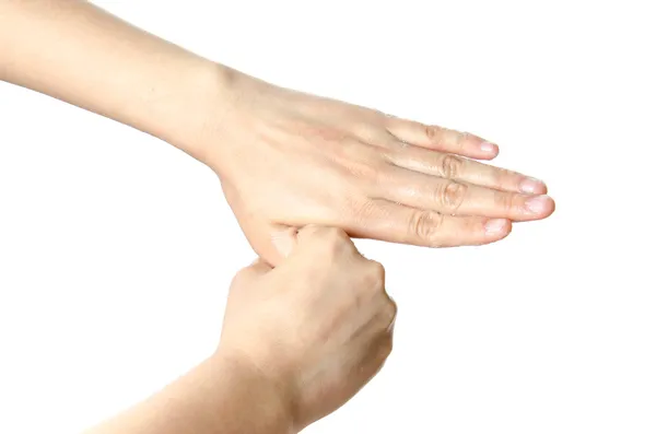 Medical wash hand gesture series — Stock Photo, Image
