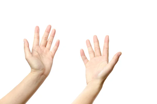 Серия жестов для мытья рук — стоковое фото