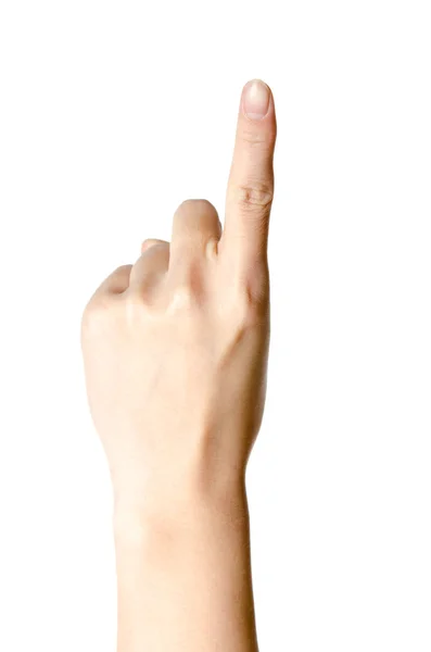 Hand with number one — Stock Photo, Image