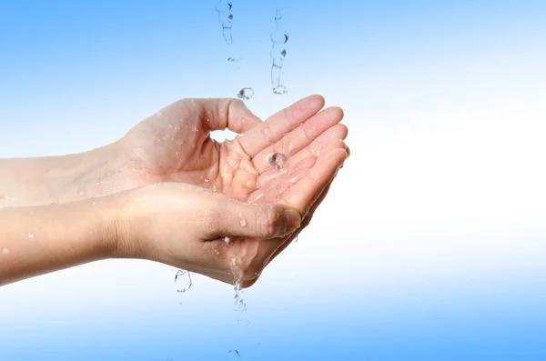 Medyczne umyć ręce gest serii — Zdjęcie stockowe