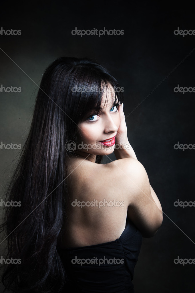 青い目の女性 ストック写真 C Cokacoka 青い目の女性 ストック写真 C Cokacoka