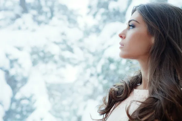 Retrato de inverno — Fotografia de Stock