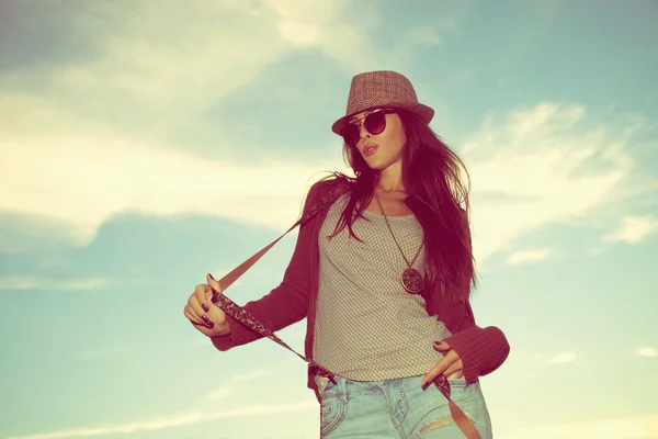 Hipster girl — Stock Photo, Image