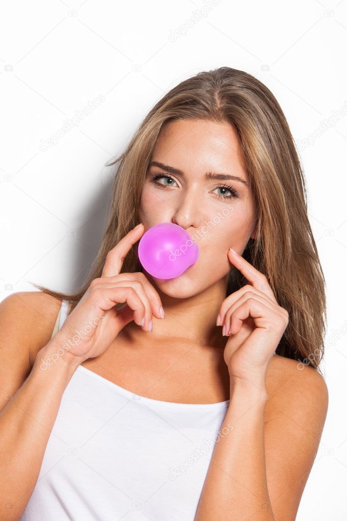 chewing gum bubble