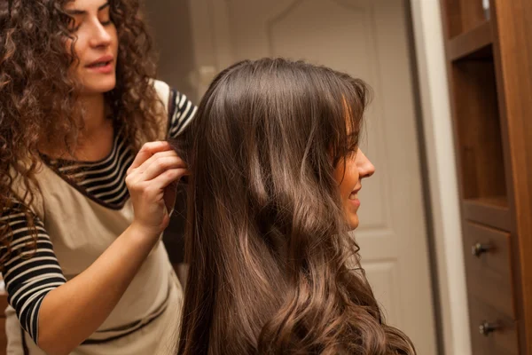 At hairdresser — Stock Photo, Image