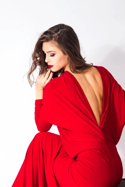 Vestido rojo — Foto de Stock