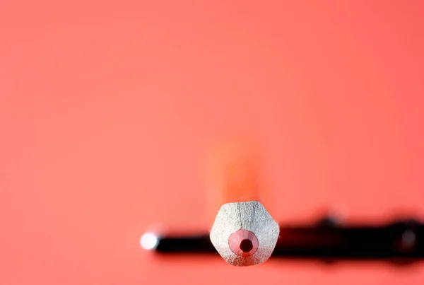 Bleistifte Mit Normalpapier Als Hintergrund Mit Kopierraum Struktur Und Bunten — Stockfoto