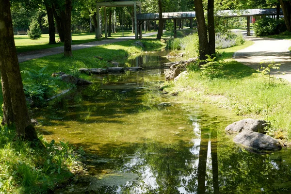Parque Mantido Para Recreação Para Todos Aberto Alemanha — Fotografia de Stock