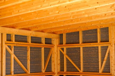 İskelet inşaat marangozu ya da marangozun ahşap kirişlerden yaptığı ahşaptan yapılmış bir yapı.