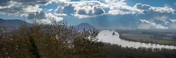 Donaustauf Castle Ruins Danube Regensburg Photographed January — Stockfoto