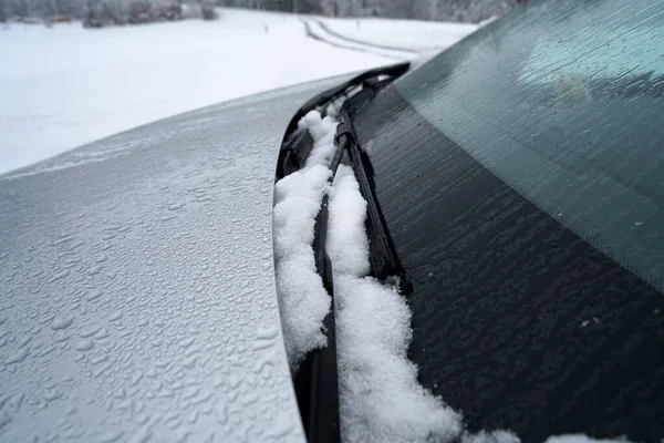 Inverno Con Tanta Neve Baviera Nuovo Bello Ogni Anno — Foto Stock