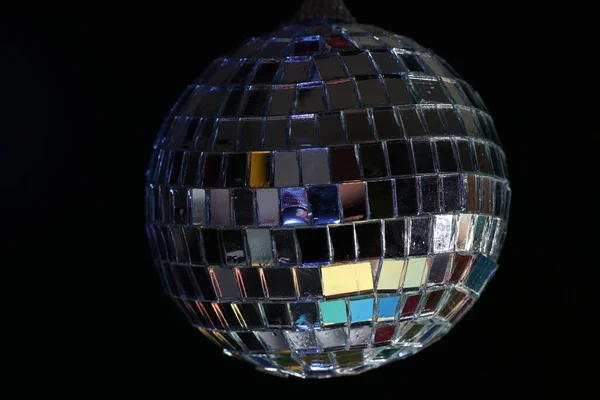 Disco Ball Colored Flash Foils Photographed Studio — Stock Photo, Image