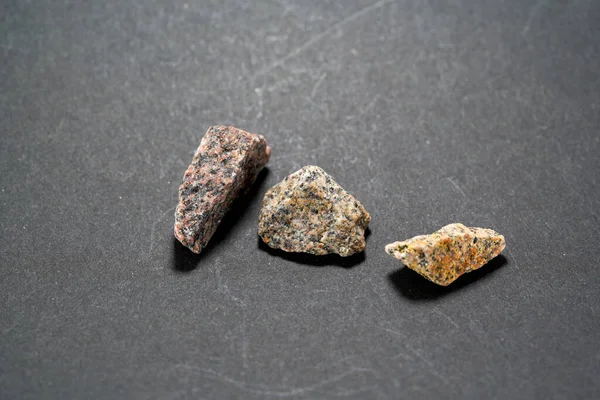 Los Granitos Son Rocas Plutónicas Gruesas Cristalinas Ricas Cuarzo Feldespato —  Fotos de Stock
