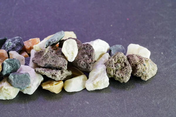 Granites Coarsely Crystalline Plutonic Rocks Rich Quartz Feldspar Also Contain — Stock Photo, Image