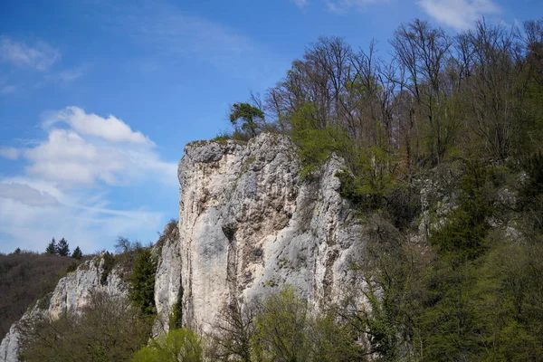Dunaj Průlom Kelheimu Kláštera Weltenburg Kameny Proudem Dunaje — Stock fotografie
