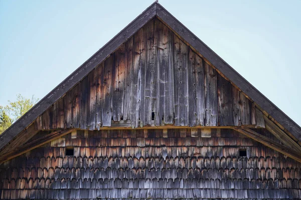 Wooden Farmhouse Bavaria Many Details Roof Wooden Windows Doors — Stok fotoğraf