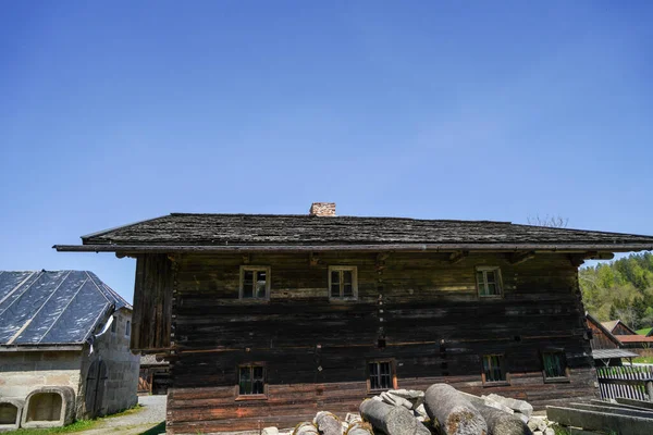 Farm House Bavaria Many Details Roof Wooden Windows Doors — Stock Photo, Image