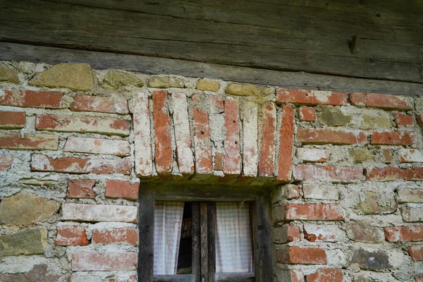 Details Old Bavarian Wooden Farmhouse — 스톡 사진