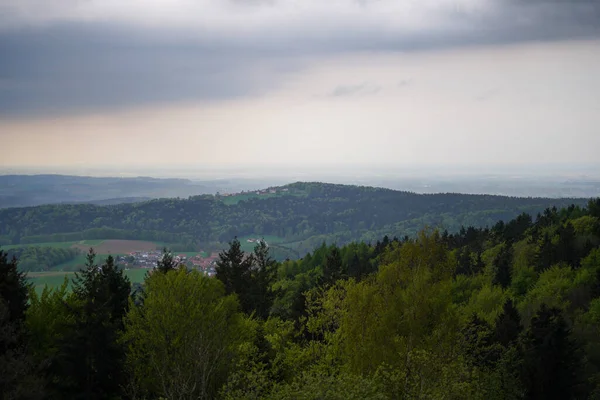 Landschaftsfotos Von Deutschem Wald Naturpark Bayern Fotografiert — Fotografia de Stock