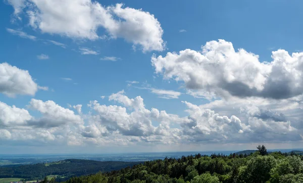 Baharda Bavyera Ekilen Tahıllı Bir Tarım Arazisinin Havadan Görünüşü — Stok fotoğraf