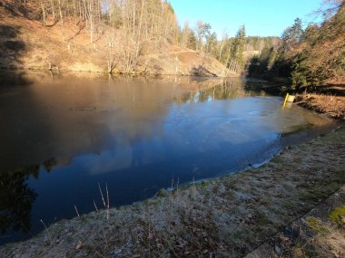 Nehir ve ormanlı güzel bir manzara.