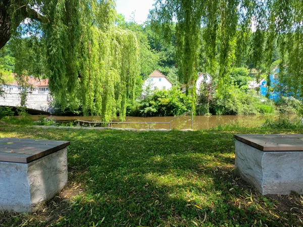 Belo Jardim Parque Verão — Fotografia de Stock