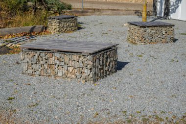 Beyaz desenli eski beton döşeme zemini