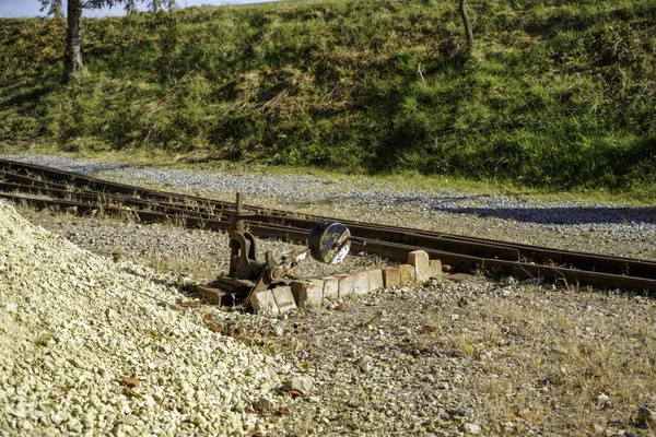 Залізничні Колії Лісі — стокове фото