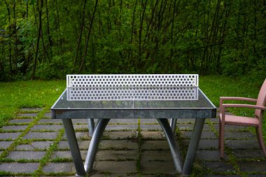 Parkta boş sandalyeler